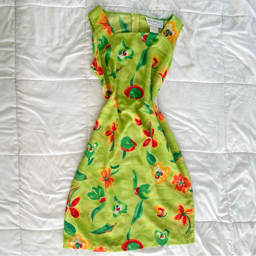 Vintage Floral Dress Size 10